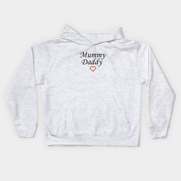 mummy and daddy Kids Hoodie by Souna's Store